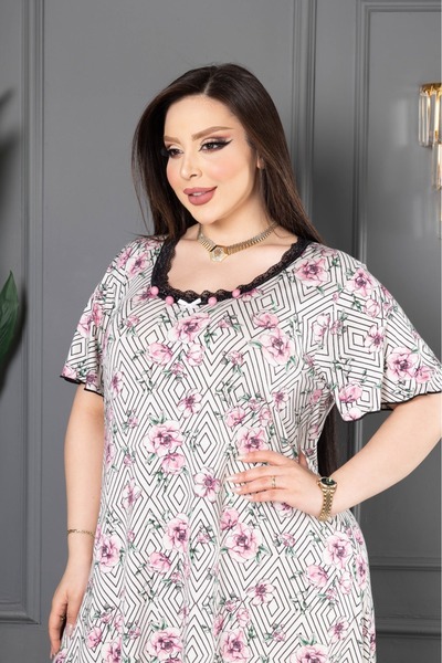 şuranur ΦΟΡΕΜΑ ΜΠΑΜΠΟΥ ΦΟΡΕΜΑ ΔΑΝΤΕΛΑ ΛΕΠΤΟΜΕΡΗΣ ΜΕΓΕΘΟΣ U-NECK SUFFLE OVERLOCK