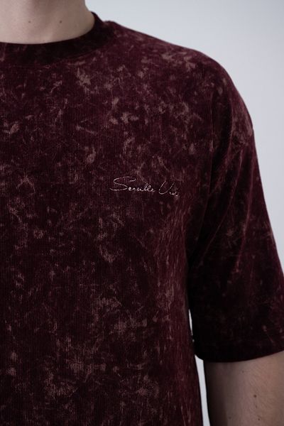 İLKCET MODA Ανδρικό μπλουζάκι Washed Embroidered Premium