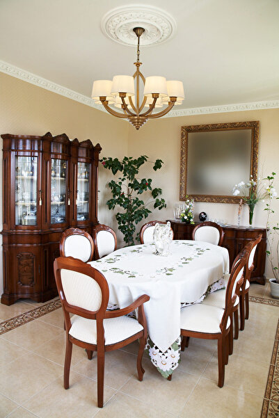 Avonni Av-60362-6es Eskltme Kaplama Modern Avize E27 Metal Cam 65cm