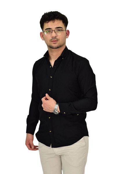 hodbehod Ανδρικό πουκάμισο Lycra Sports Silim Fit BGL-ST04327