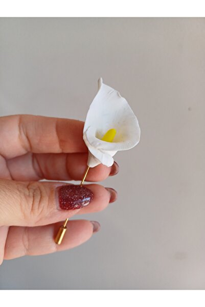 CREATİVESHOP Gala Çiçeği Damat Yaka İğnesi, Düğün Aksesuarları, Yaka Çiçeği