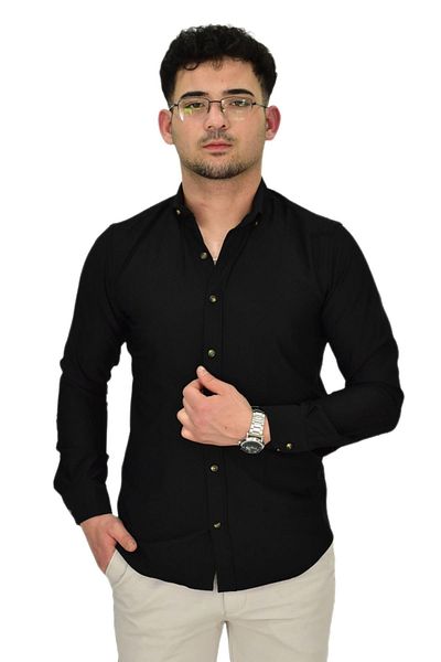 hodbehod Ανδρικό πουκάμισο Lycra Sports Silim Fit BGL-ST04327