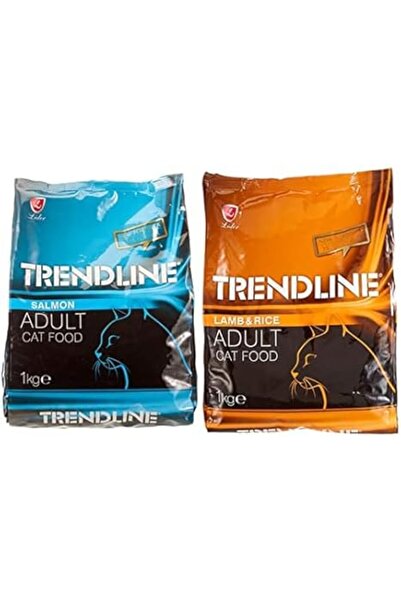 Trendline Somonlu Yetişkin Kedi Maması 1 kg ve Kuzu Etli Yetişkin Kedi Maması...