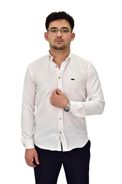 hodbehod Ανδρικό πουκάμισο Lycra Sports Silim Fit BGL-ST04327