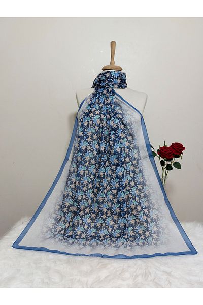 REMOMODA Floral Patterned Soft Cotton Shawl