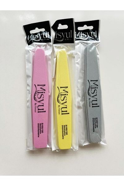 UNO GELPOLİSH 3 Pieces Paper Rasp Buffer Prosthetic Nail File