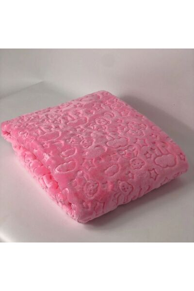 Dinarsu Embos Soft 100x120 cm Baby Blanket Without Box - Shipped by Sutra Ev Tekstil