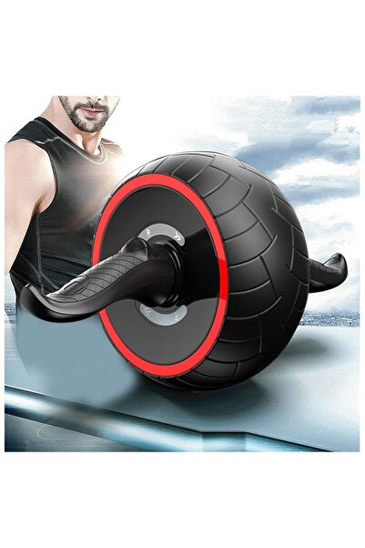 MultiFlexPro Ab Wheel Roller Geniş Karın Kası Tekerleği, Oto Frenli Fitness G...