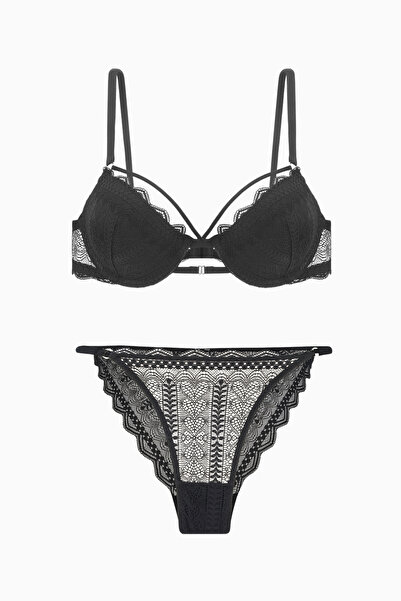 Wonna Σετ εσώρουχα Noa Lace Bra - Επενδυμένα - 2609 - Μαύρο