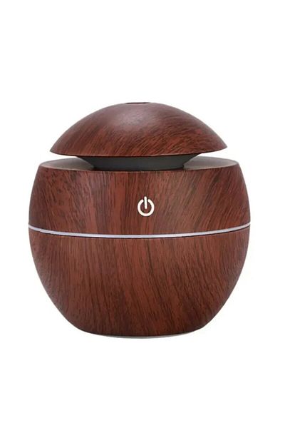 Choice Deep wood USB Ultrasonic Cool Mist Sprayer Essential Oil Fragrance Mini Home Wood Grain Air Humidifi