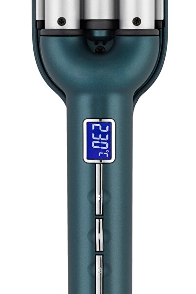 Fakir Sapphire Luxe Wag Curling Iron, Ceramic with Keratin and Shea Oil, 10 temp settings (130C-230C)