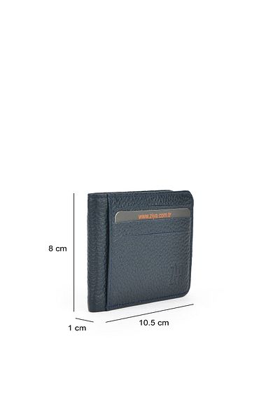 Ziya , Men's Genuine Leather Wallet 1519841 Zy111 Navy Blue