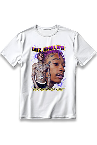 EZG Business Tricou Wiz Khalifa, model imprimat, oversize, unisex, 100% bumba...