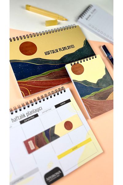 Apeirona Mini Planning Set |   Weekly Planner and Daily To-Do Pad - 2 in 1