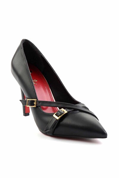 Bambi Siyah  Kadın Klasik Topuklu Ayakkabı K01231407709