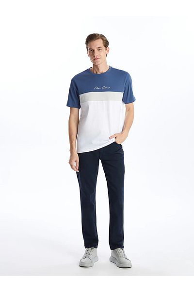 LC Waikiki Tricou pentru bărbați, cu mânecă scurtă, cu decolteu rotund