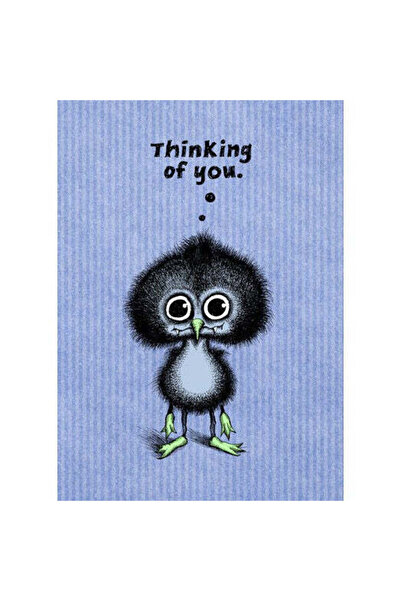 Bald Guy بطاقة تهنئة "أفكر فيك - ليس كل شيء جيدًا" [118]