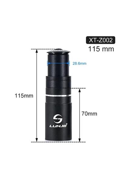 Choice 115mm Bicycle Handlebar Vertical Height Extender High-strength Aluminum Alloy Riding Comfort Adjusta