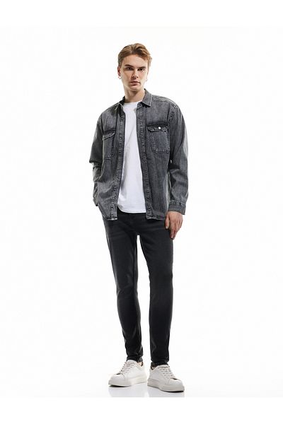 Koton Βαμβακερό τζιν παντελόνι με κανονική μέση Skinny Fit - Michael Jean