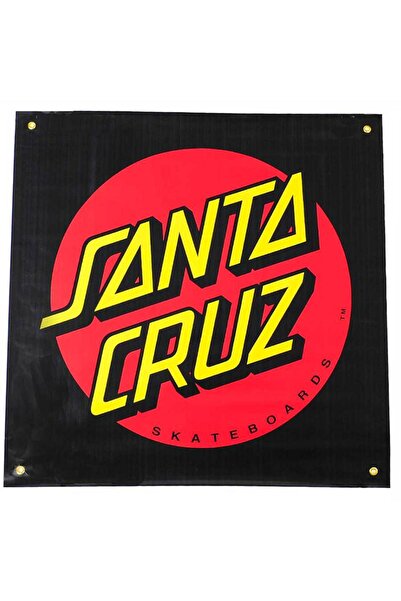 Santa Cruz لافتة كلاسيكية منقطة - أسود 36 × 36 بوصة