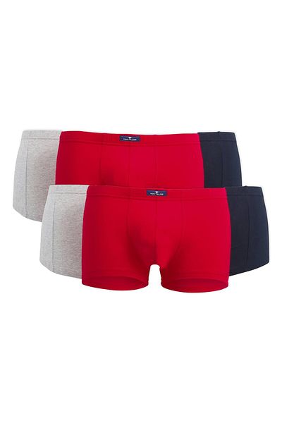 Tom Tailor Herren Shorts, 6er Pack - X-LASTIC, Boxershorts, Unterhosen, Stretch-Baumwolle