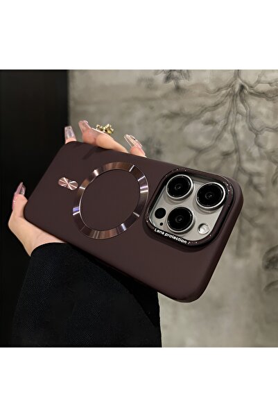 Iphone 15 Plus Uyumlu Lens Koruma Hediyeli Mat MagSafe Özellikli Kılıf