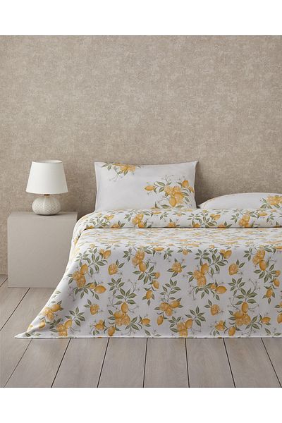 English Home Yellow Amalfi Breeze Printed Personality Pique Set 200X220