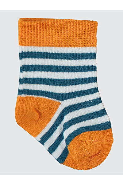Civil Baby Baby Boy 3-Piece Orange Socks Set 6-18 Months