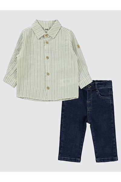 Civil Baby 6-18 Months Baby Boy Khaki Suit Set
