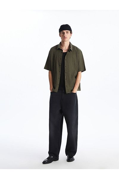 LC Waikiki Ανδρικό κοντομάνικο πουκάμισο XSIDE Comfortable Fit