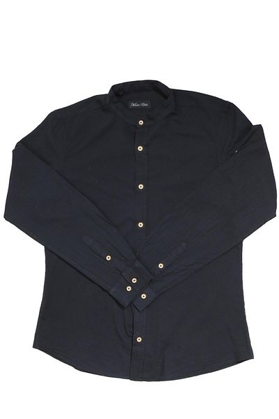 ASG TEKSTİL Slim Fit Μακρύ μανίκι Εύκολο στο σιδέρωμα Απορροφητικό ιδρώτα Αναπνεύσιμη Υφή Μαύρο Ανδρικό Πουκάμισο Four Seasons