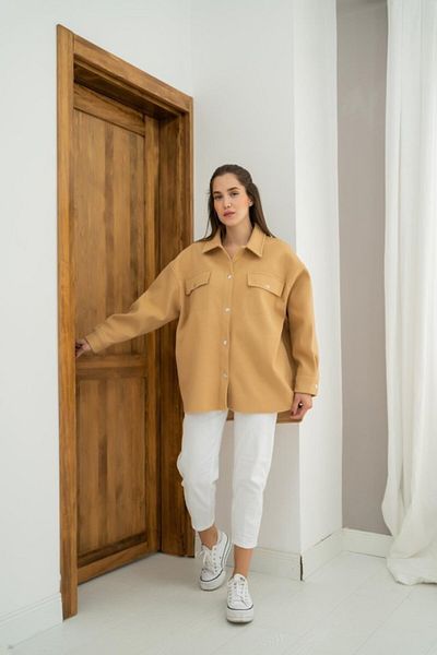 Miracle Omni Camel Stamp Double Pocket Shirt