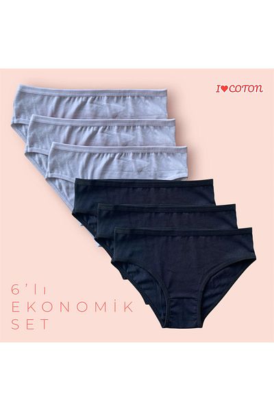 Tinny Mooi سراويل بناتي قطن 6 قطع
