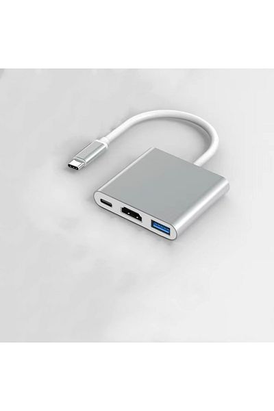 Choice Silver Portable Nintendo Switch Docking Station TYPE-C Hub with HDMI Perfect for Travel and Gaming