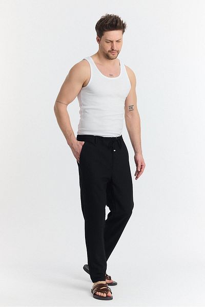 NGR Gasada Carrot Cut Trousers Black