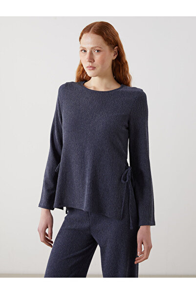 LC Waikiki Damenbluse mit Rundhalsausschnitt und Struktur