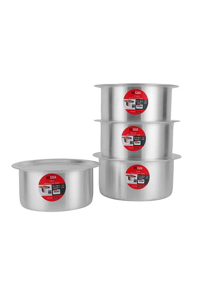 DELCASA 4 Piece Flat Bottom Tope Set- DC2679