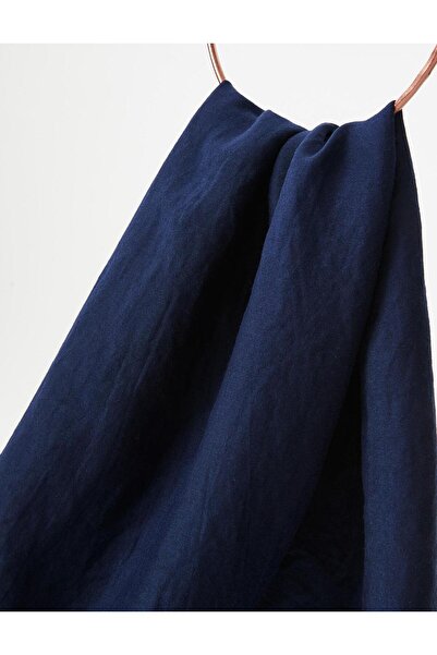 Kayra Soft Krash Şal Lacivert