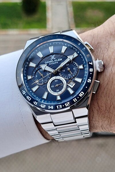 Daniel Klein Kadranı Lacivert Kordonu Gümüş Renk Hediye Paketli Iç Göstergele...