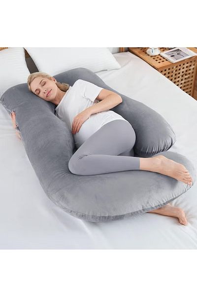 COOYA Pregnancy Pillows for Sleeping,U Shaped Body Pillow Pregnancy Must Haves,with Removable Cover