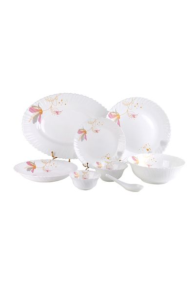 DELCASA 40 Piece Opalware Dinner Set- DC3384