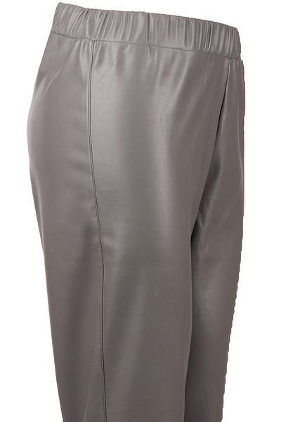 Vedi -Bb Minimalist Leather Look Zippered Women's Leggings - Daily Use