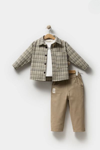 Minytrendy Baby Boy Child Cool Boy Badili Shirt Sports Bottom Top Set Eid Set