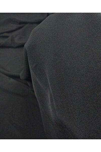 Kumaş Parça كريب شيفون أسود اللون العرض: 150 سم