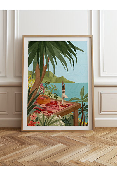 HOMEPACK Единична картина в дървена рамка, единичен плакат, картина TK/1037