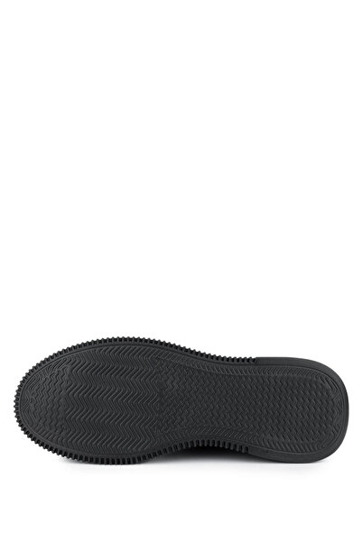 Tamer Tanca Erkek Hakiki Deri Siyah Nubuk Sneakers & Spor Ayakkabı