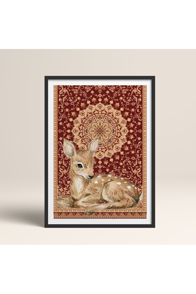 HOMEPACK Tekli Ahşap Çerçeveli Tablo Tek Parça Poster Tablo TK/1047