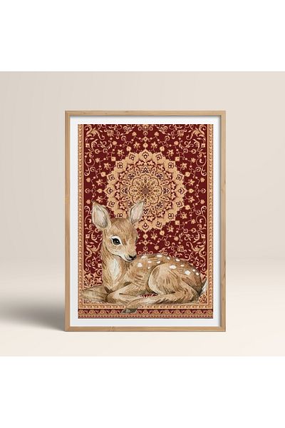 HOMEPACK Единична картина в дървена рамка, единичен плакат, картина TK/1047