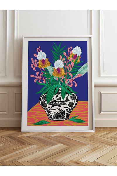HOMEPACK Single Wooden Framed Painting One Piece Poster Painting Tk/1034