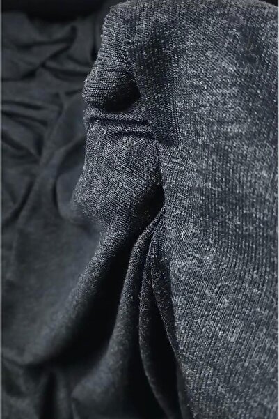 Kumaş Parça Tricotaj subțire Gri închis strălucitor Lățime: 130 cm